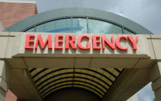 Emergency hospital entrance